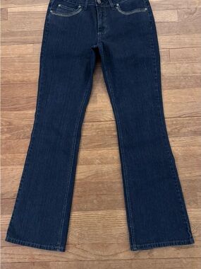Fantasy Women's Dark Wash Flare Leg Jeans - Size 8
 b34